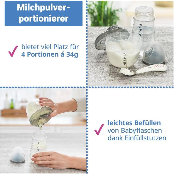 Produktbild MiaMia Babyflaschen 13-tlg. Starter-Set / Flaschen-Set - 6 PP-Flaschen (140 ml)