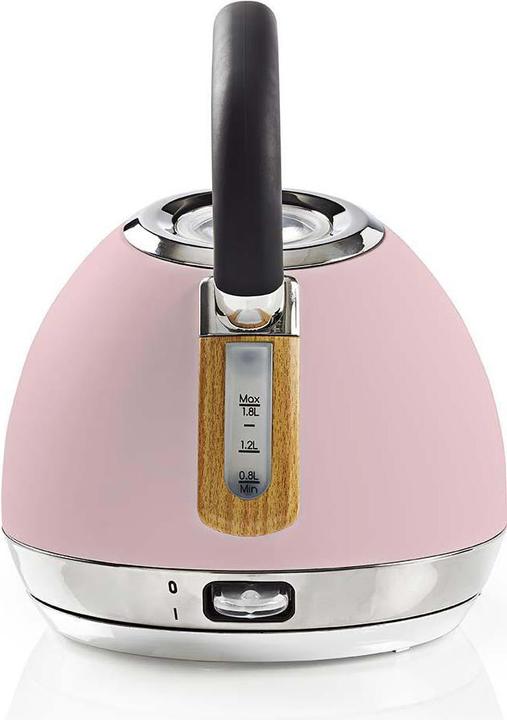 Produktbild Nedis Wasserkocher Wasserkocher - 1,8 l - Soft-Touch - Farbe: Pink - Material: Stainless Steel - Min (1.80 l)