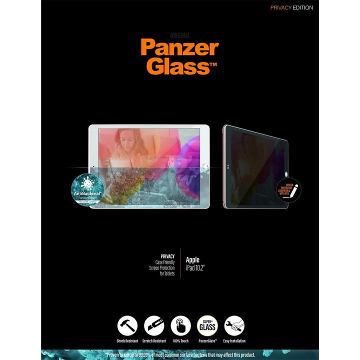 Produktbild PanzerGlass Privacy f. Apple iPad 10.2", CF (1 Stück, iPad 2019 (7. Gen))