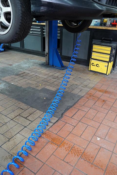 Actual product image KS Tools Compressed air spiral hose Ø 10 mm, 10 M
