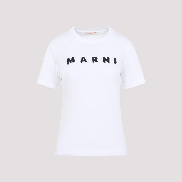 Produktbild Marni cotton t-shirt with scribbled logo (42)