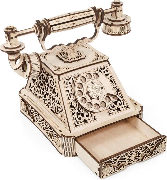 Produktbild Eco Wood Art 3D Holz Modellbausatz - Retro Telefon