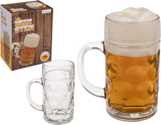 Ootb XL Glas-Bierkrug, 10,5 x 20 cm (1 l, 1 x)
