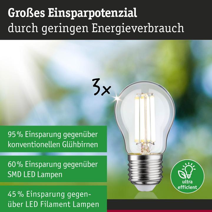 Actual product image Paulmann Tropfen Eco-Line (E27, 2.50 W, 525 lm, 3 x, A)