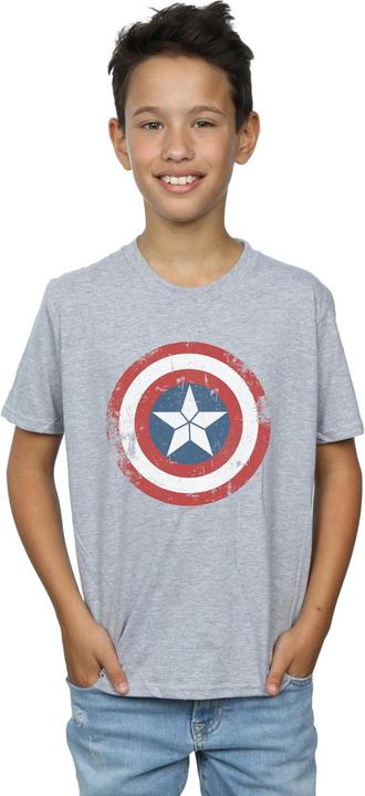 Immagine prodotto Captain America Civil War Distressed Shield Maglietta Ragazzi (128)
