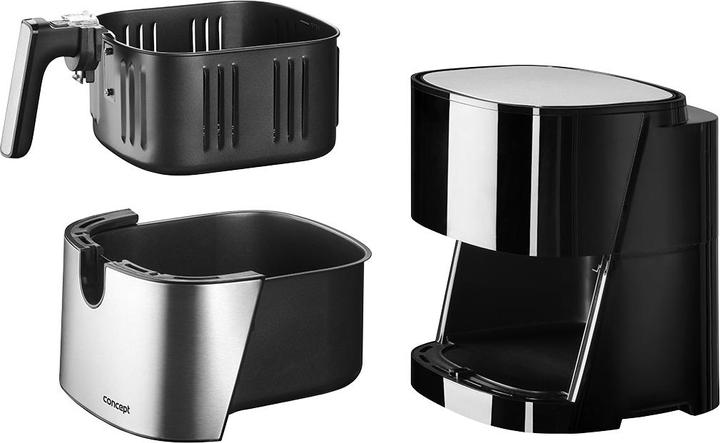 Actual product image Concept FR5000 Deep Fryer One/One(s) Hot Air Fryer, Satin Steel