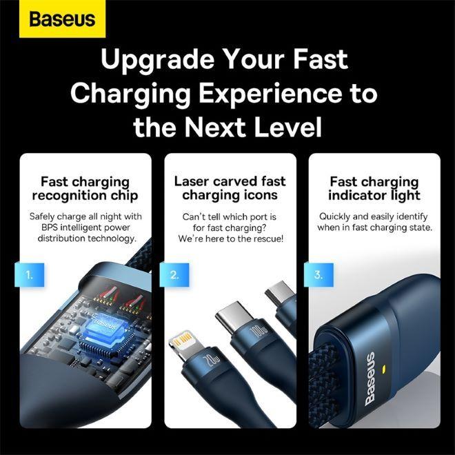 Actual product image Baseus 3in1 (1.50 m, USB 3.2 Gen 1)