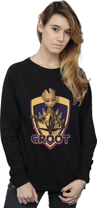 Actual product image Womens/Ladies Guardians Of The Galaxy Groot Badge Sweatshirt (L)
