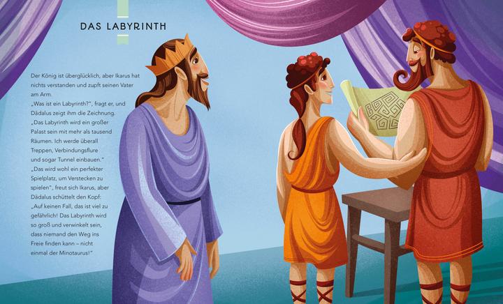 Produktbild Dädalus und Ikarus (Kleine Bibliothek der griechischen Mythen) (Deutsch, Sonia Elisabetta Corvaglia, Anna Láng, 2024)