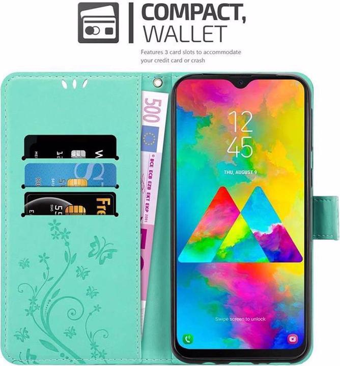 Produktbild Cadorabo Flower Book Cover (Samsung Galaxy M20)