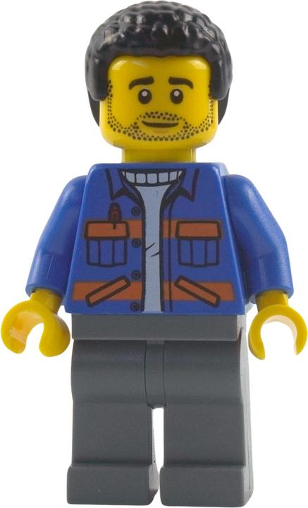 Actual product image LEGO Minifigure City Labourer Worker with lawn mower (952303, LEGO Technic)
