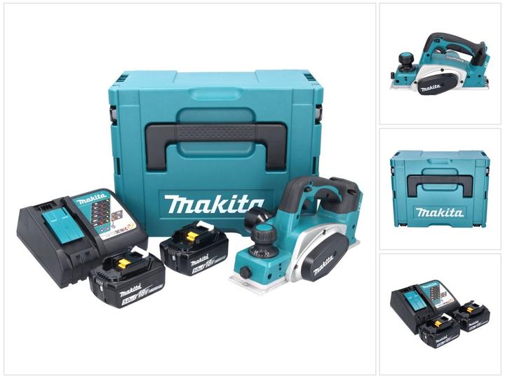 Actual product image Makita 18V Battery Planer 82mm DKP180RTJ
