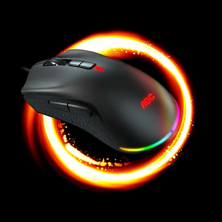 Actual product image AOC GM530B Wired Gaming Mouse (Cable)