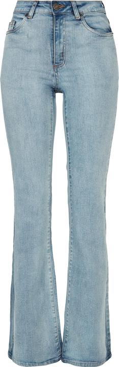 Actual product image Urban Classics Ladies High Waist Flared Denim Pants (32)