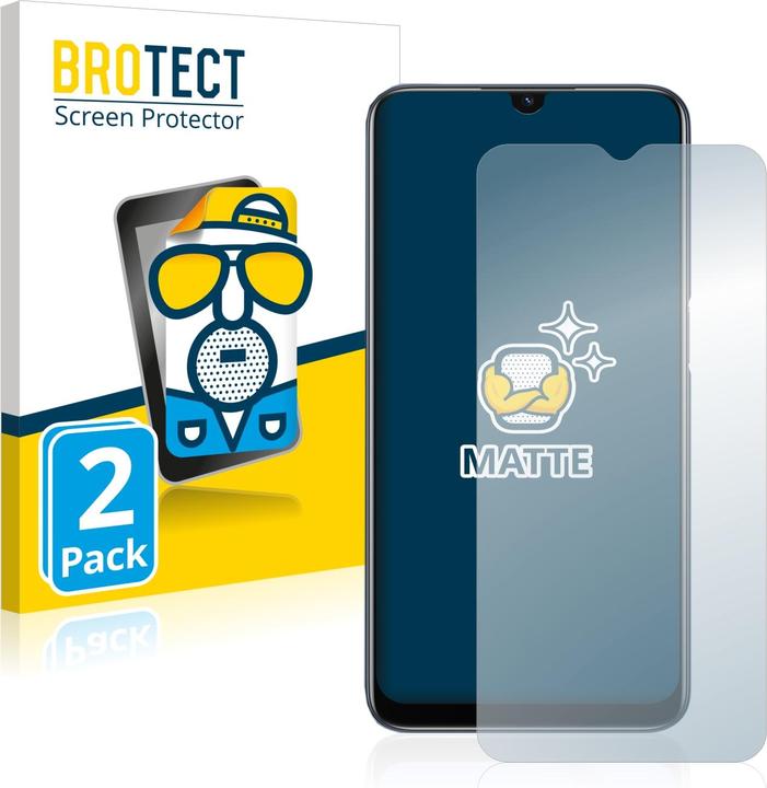 Actual product image BROTECT Anti-glare screen protector matt (2 Piece, Oppo A54s)
