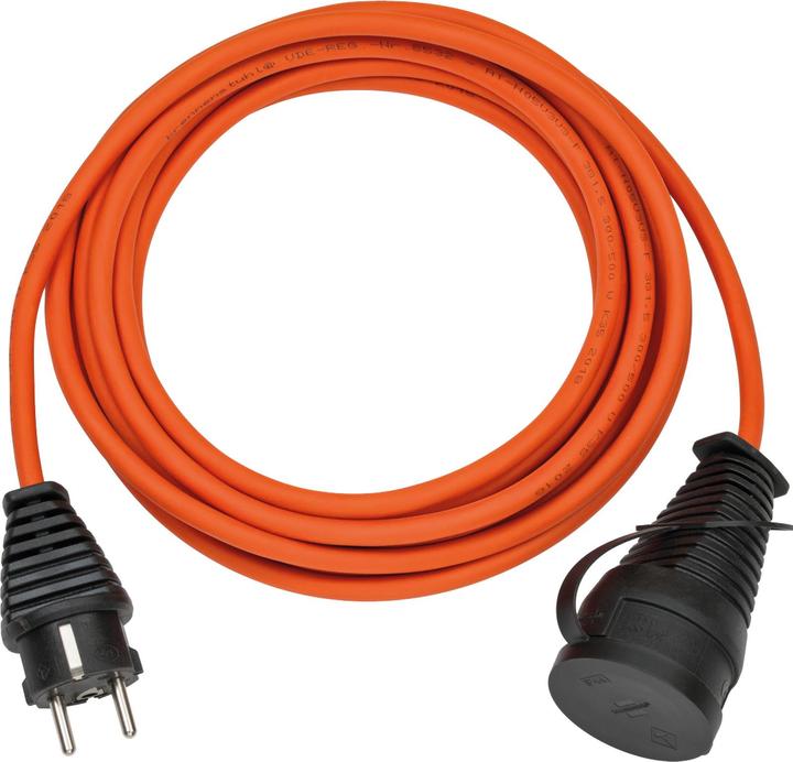 Brennenstuhl BREMAXX extension cable IP44 5m AT-N05V3V3-F 3G1.5 orange (5 m, CEE 7/3)