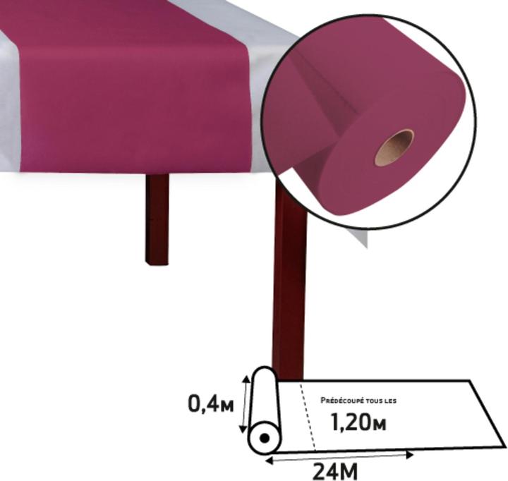 Produktbild PROnappe Tischl„ufer Spunbond, bordeaux