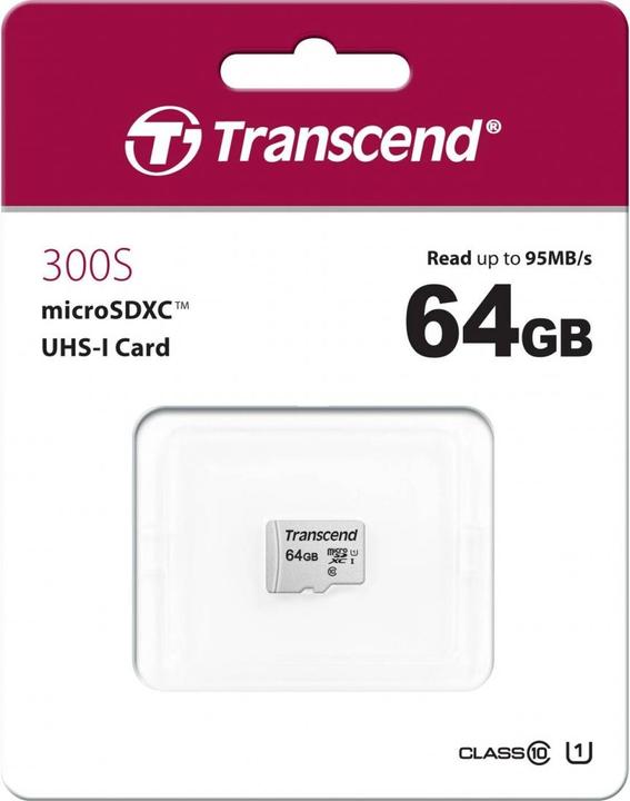 Immagine prodotto Transcend USD300S (64 GB, microSDXC, U1, UHS-I)