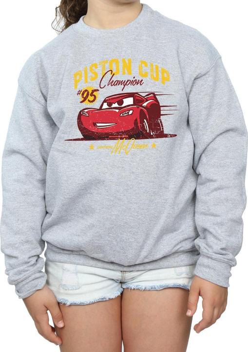 Actual product image Disney Girls Cars Piston Cup Champion Sweatshirt (140, 146)