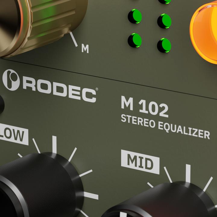 Actual product image Rodec BUNK 01 WALNUT / GREEN (Studio- and Livemixer)