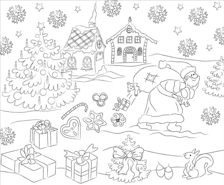 Nutritional values and ingredients Ursus Santa Claus coloring placemat (1 x, 40 x 33 cm)