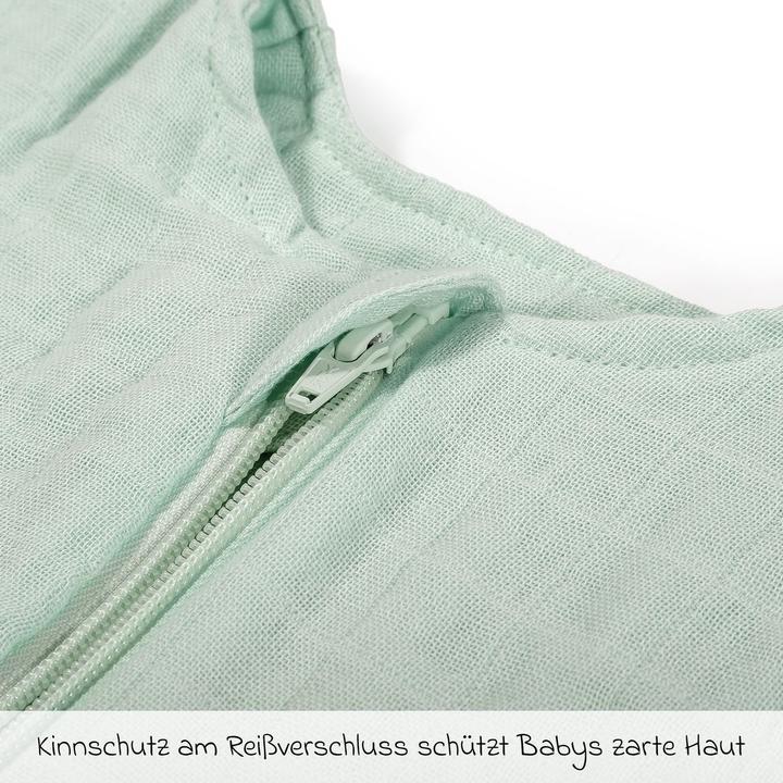 Produktbild Makian Schlafsäcke Musselin-Schlafsack - Mint - Gr. 60 cm (60 cm, 1.0 TOG)