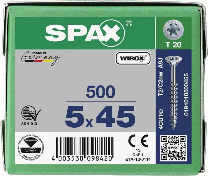 Actual product image Spax Chipboard screws (500 Screws per piece)