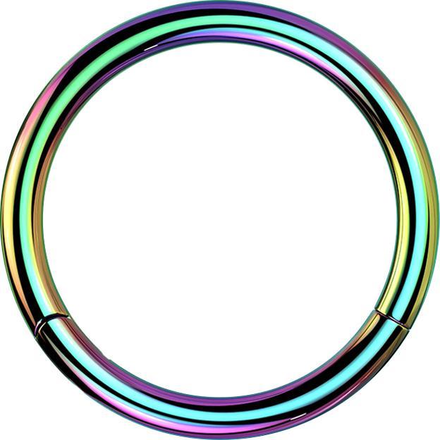 Produktbild Star Piercing Micro Segmentring klappbar farbig (ohne Messing, Titan G23)