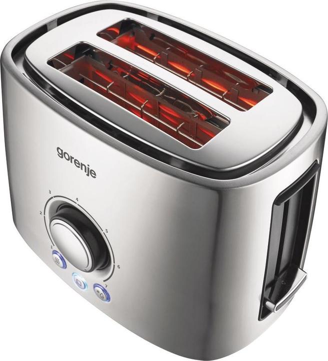 Actual product image Gorenje T1000E Toaster, Power 1000 W, Stainless Steel