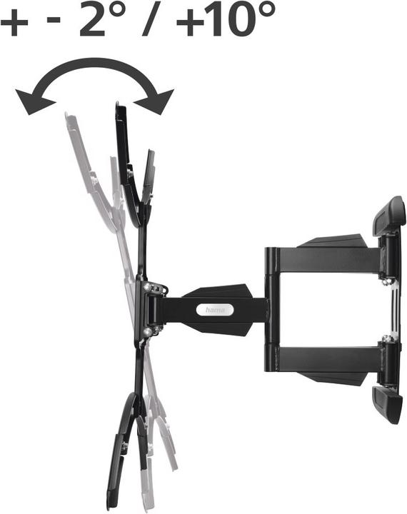 Image du produit Hama Support TV mural FULLMOTION, 3 étoiles, 229 cm (90"), noir (Mur, 90.16", 50 kg)