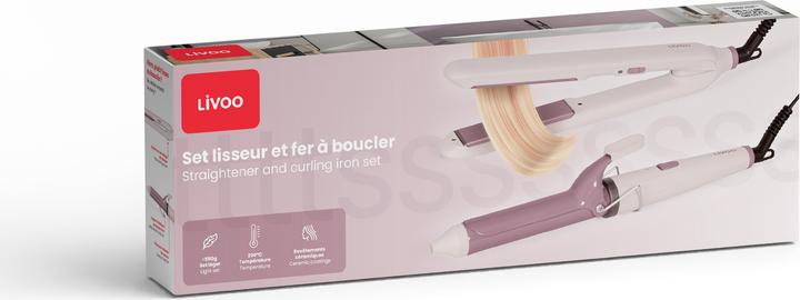 Produktbild Livoo Set aus Haarglätter und Lockenstab (Glätteisen)