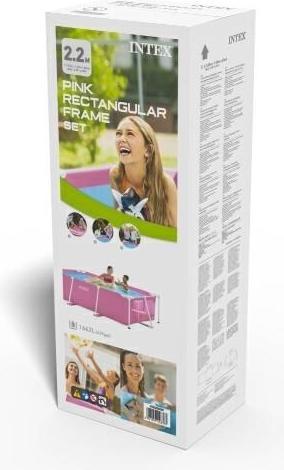 Produktbild Intex Rahmen Pool Rechteckig Rosa 220X150X60 Cm (220 x 150 x 60 cm)