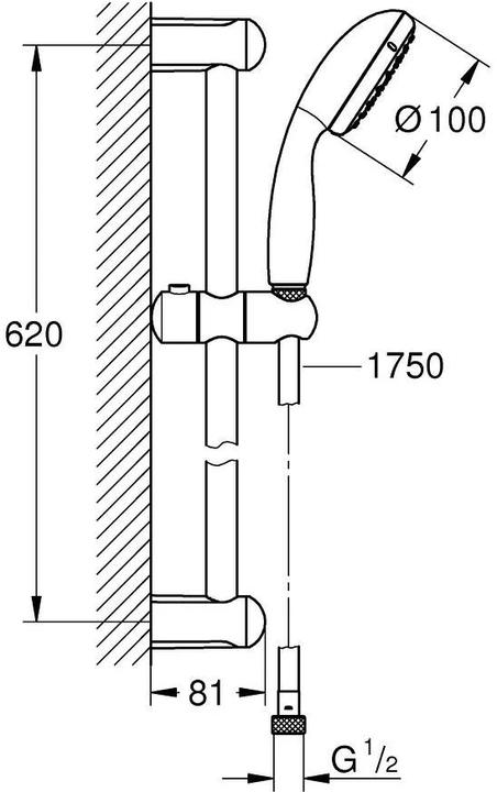 Image du produit Grohe Tempesta 100 (1 Types de jets)
