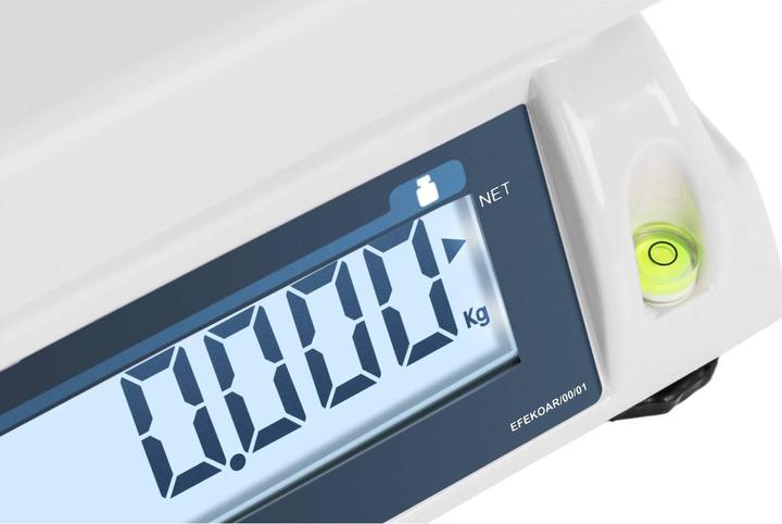 Produktbild TEM Tischwaage geeicht LCD Digitalwaage Kontrollwaage Ladenwaage Marktwaage 6 kg/2 g