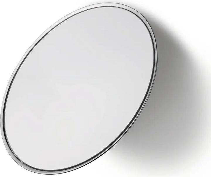 Actual product image tesa VISIOON vanity mirror with 3x magnification - Mirror for wall mounting without drilling, silver