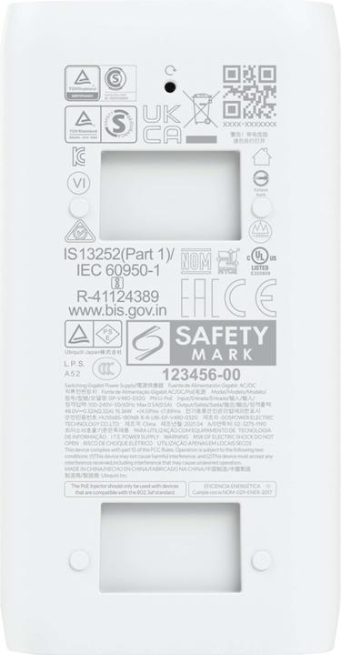 Immagine prodotto Ubiquiti U-POE-AF (802.3af (PoE), 15.30 W)