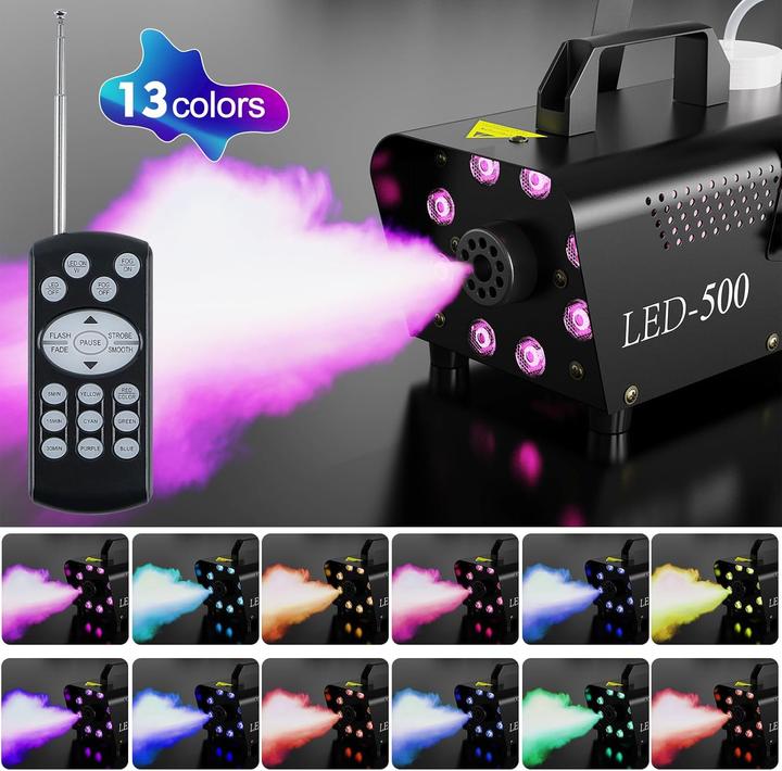 Image du produit Motorenbau Nebelmaschine mit LED & Fernbedienung
