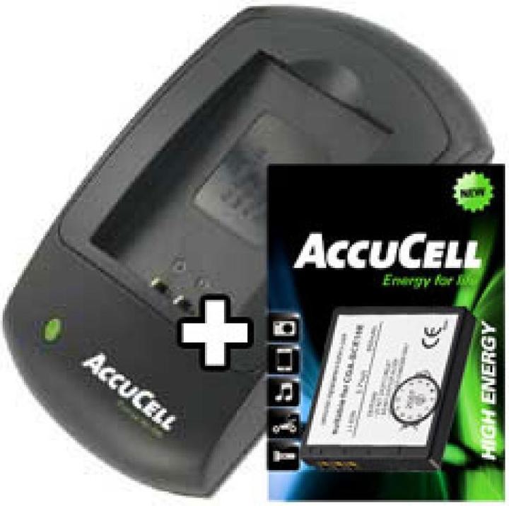 Immagine prodotto AccuCell Ladegerät und Akku für Panasonic CGA-S008 (Caricabatterie per fotocamere)