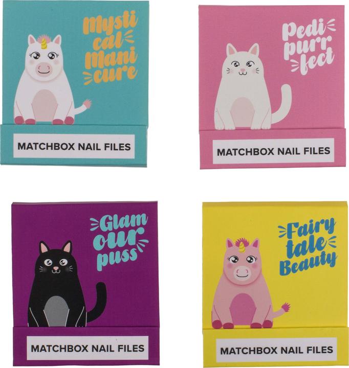 Actual product image Out of the blue Matchbox Nail File Set of 4