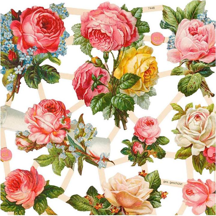 Produktbild Creativ Company Vintage-Glanzbilder "Rosen" (1 x)
