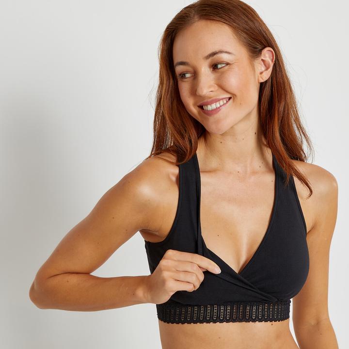 Actual product image La Redoute Collections Cotton nursing bustier