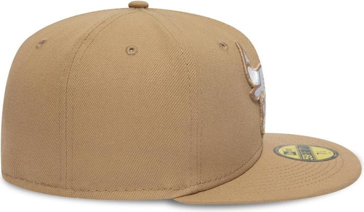 Actual product image New Era 59Fifty Fitted Cap - Chicago Bulls camel beige (7 1/4)