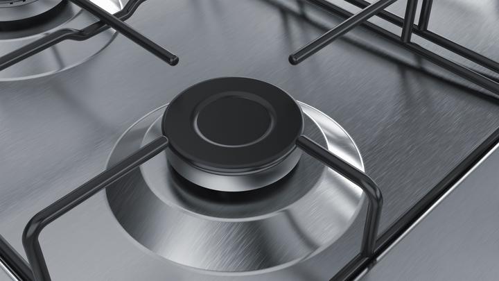 Actual product image Bosch Hausgeräte Bosch Series 4 PGP6B5B85 Stainless Steel Built-in 58 cm Gas 4 Cooker(s)