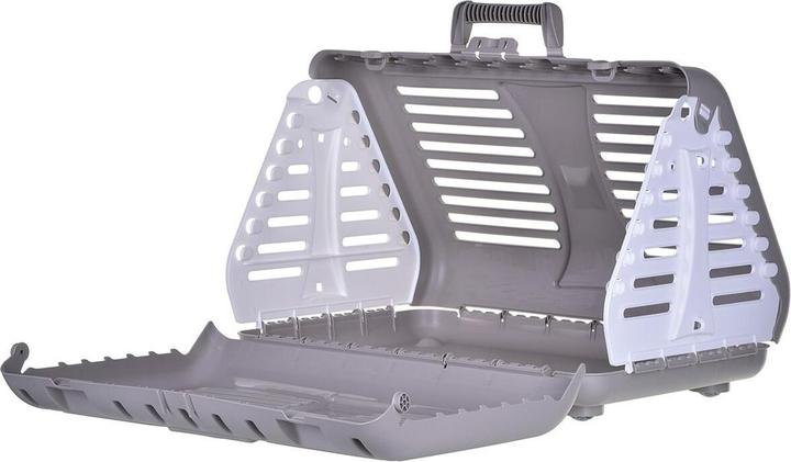 Image du produit Rotho TOBY Boîte de transport pliable avec roulettes (Chien, Chat, Respirant, Réflecteurs)