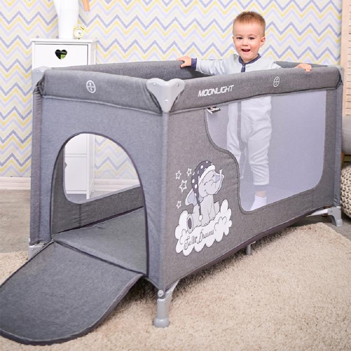Actual product image Lorelli Baby travel cot Moonlight foldable