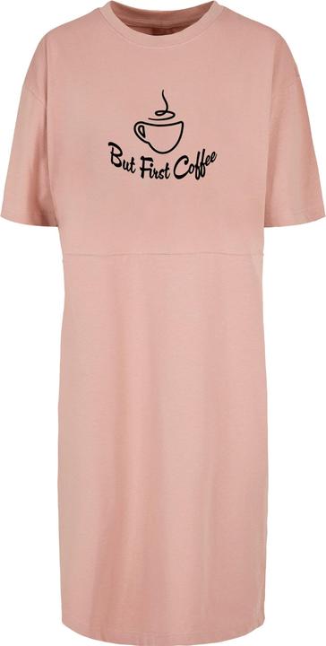 Produktbild Merchcode Ladies But First Coffee Oversized Slit Tee Dress - 118899 (S)