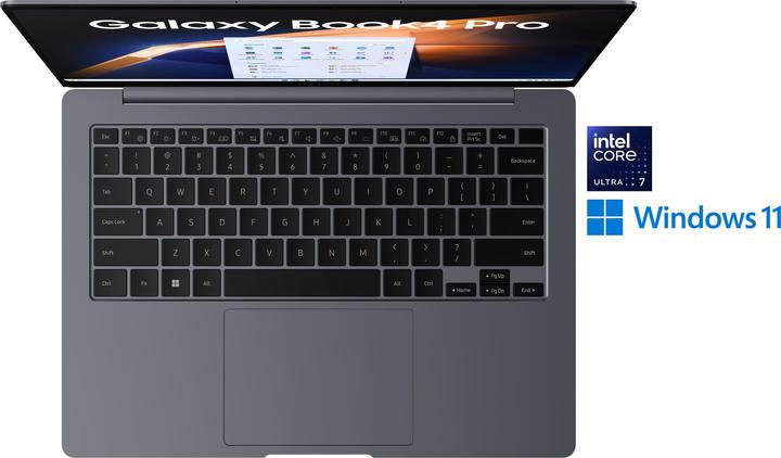 Actual product image Samsung Galaxy Book4 Pro (14", Intel Core Ultra 7 155H, 16 GB, 512 GB, DE)