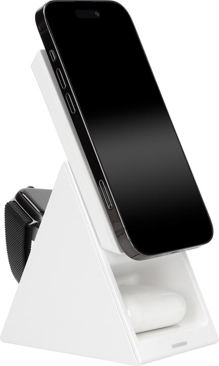 Actual product image Mobiparts Wireless 3 in 1 Charger 15W Triangle White (15 W)