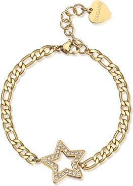 Immagine prodotto Sagapo S'AgapÃµ - Charming gold-plated bracelet Star with crystals My love SYL16