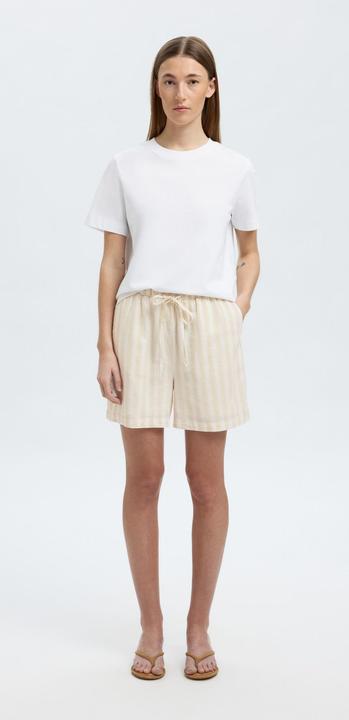 Actual product image Selected Femme Mid Waist Shorts aus Leinengemisch (40)